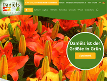 Tablet Screenshot of gartencenterdaniels.de